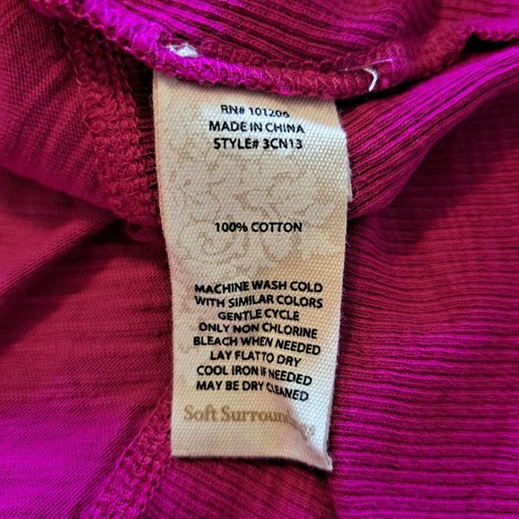 Soft Surroundings Pink Handkerchief Hem Midi Tank Dress Size Petite Medium - Picture 6 of 6